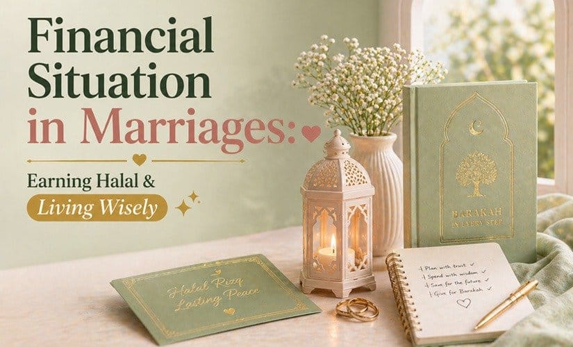 Financial Situation in Marriages: Earning Halal & Living Wisely 🤍✨